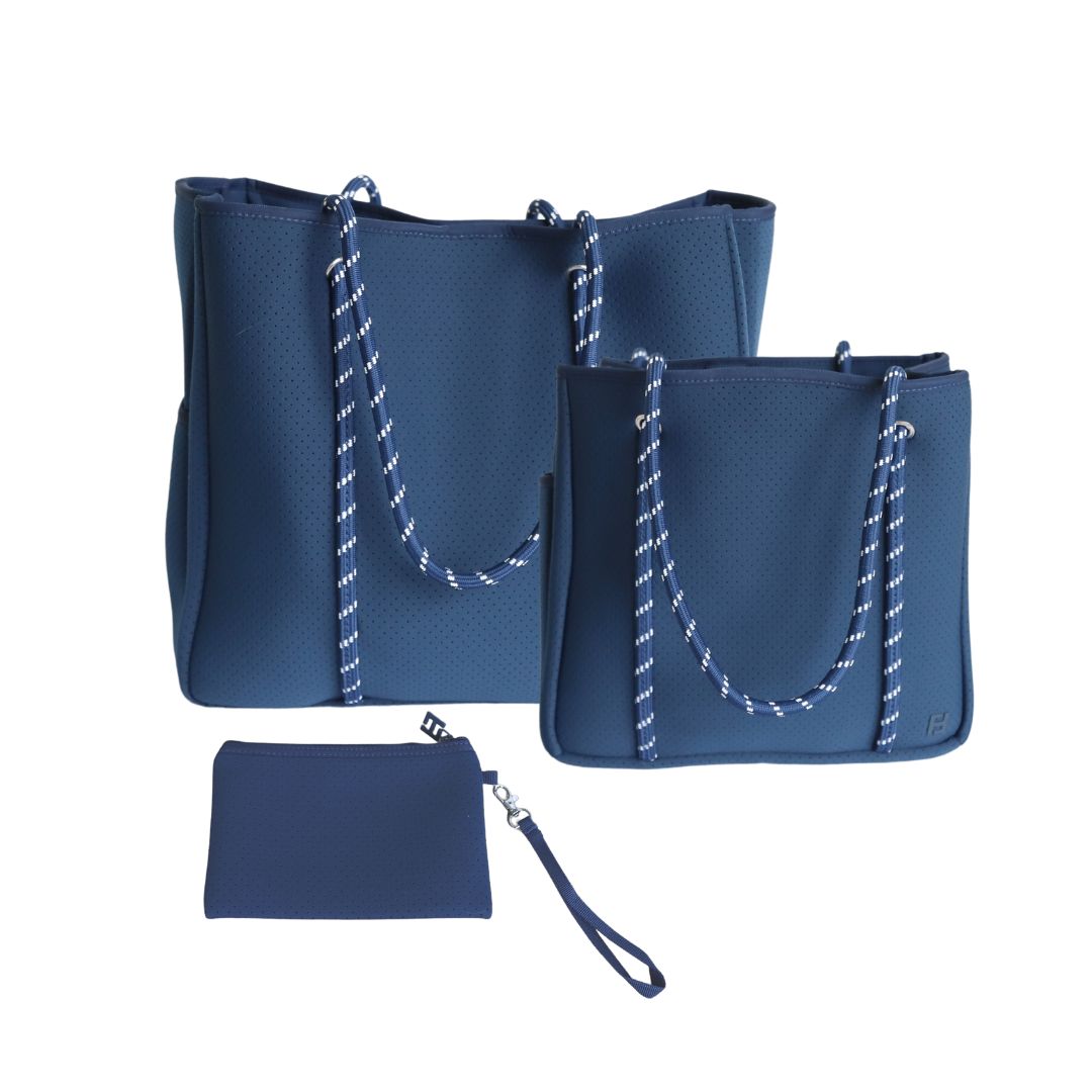 Courtside Large Tote for Tennis, Pickleball and Paddle | Navy