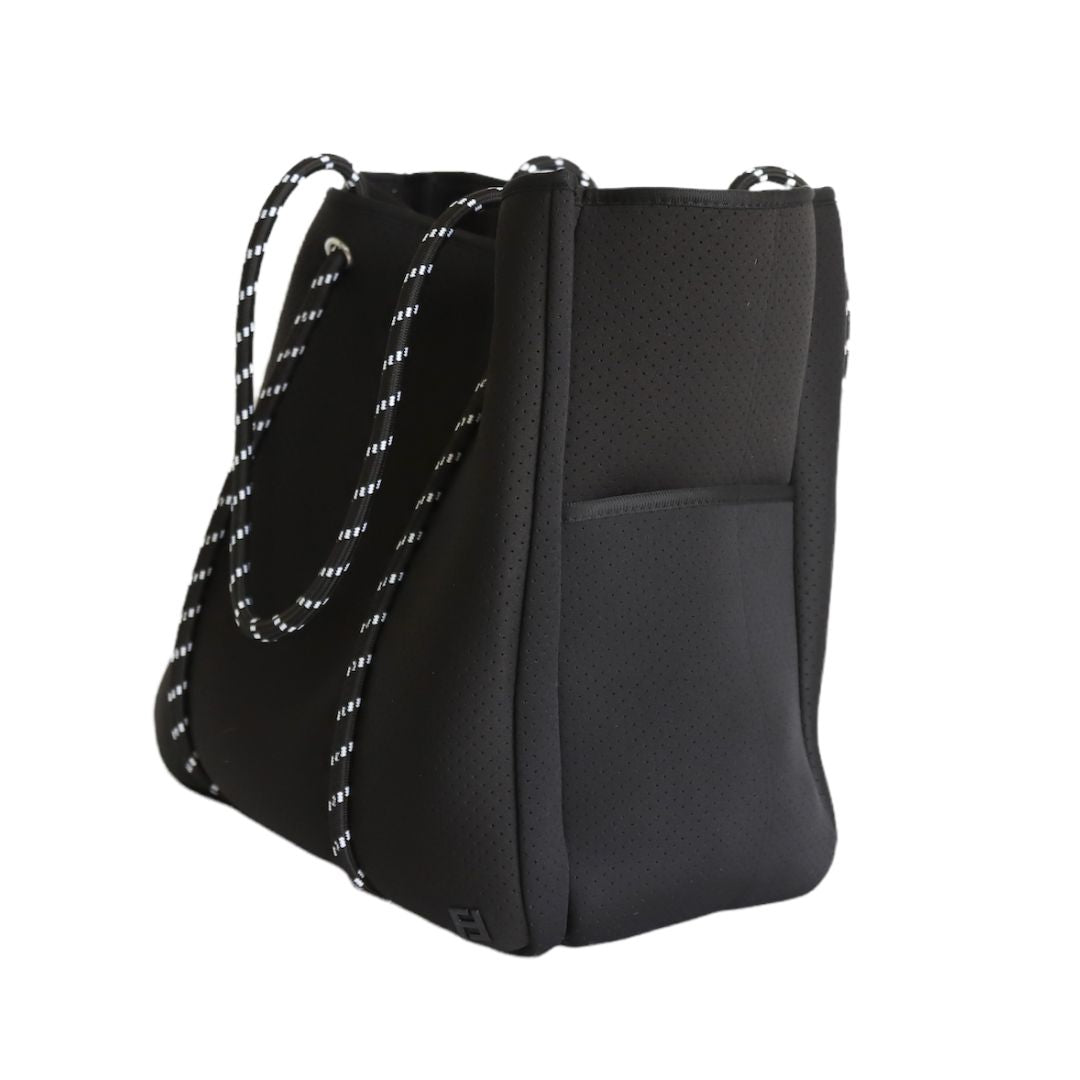 Five Love Courtside Racket Tote in black is perfect for days playing tennis, pickleball and beyond the court.