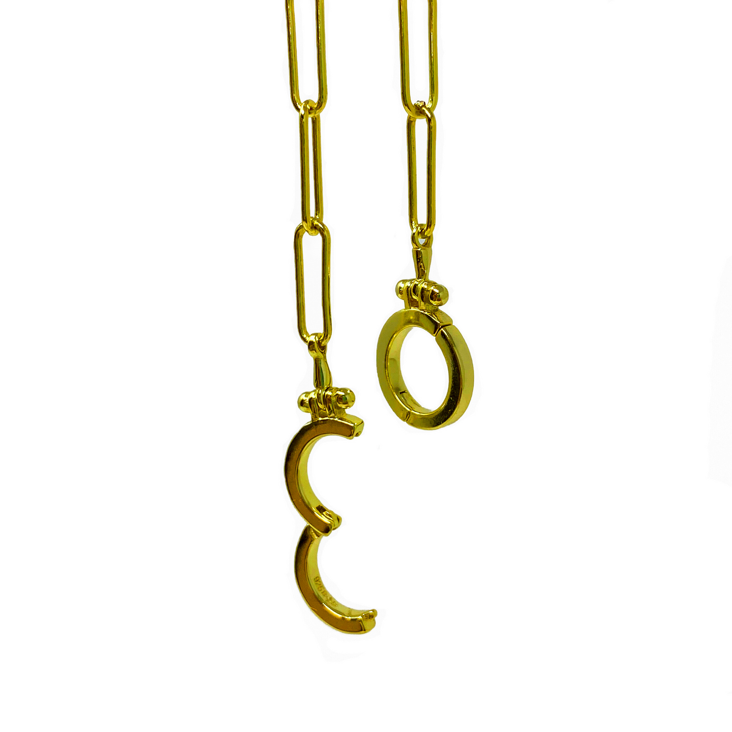 Confinement Paperclip Chain Necklace - Long
