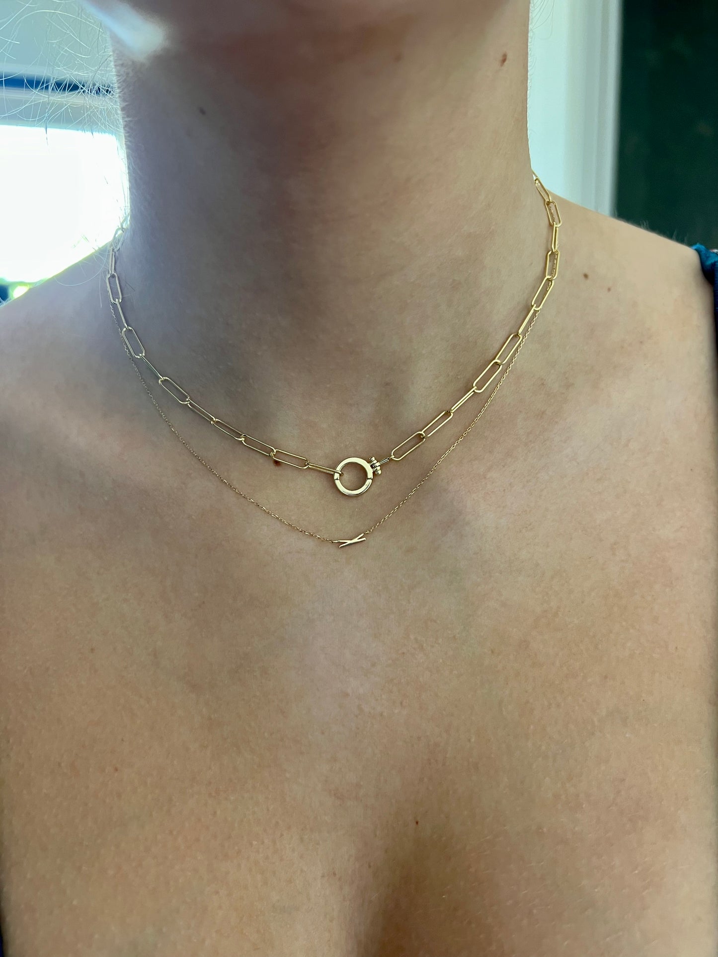 Confinement Paperclip Chain Necklace - Short
