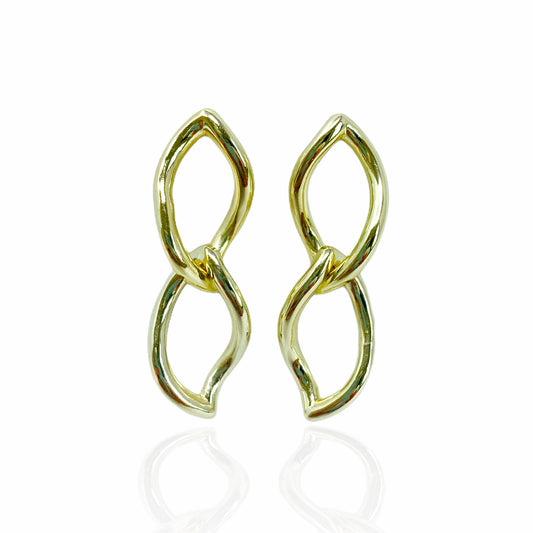 Infinity Double Link Stud Earrings