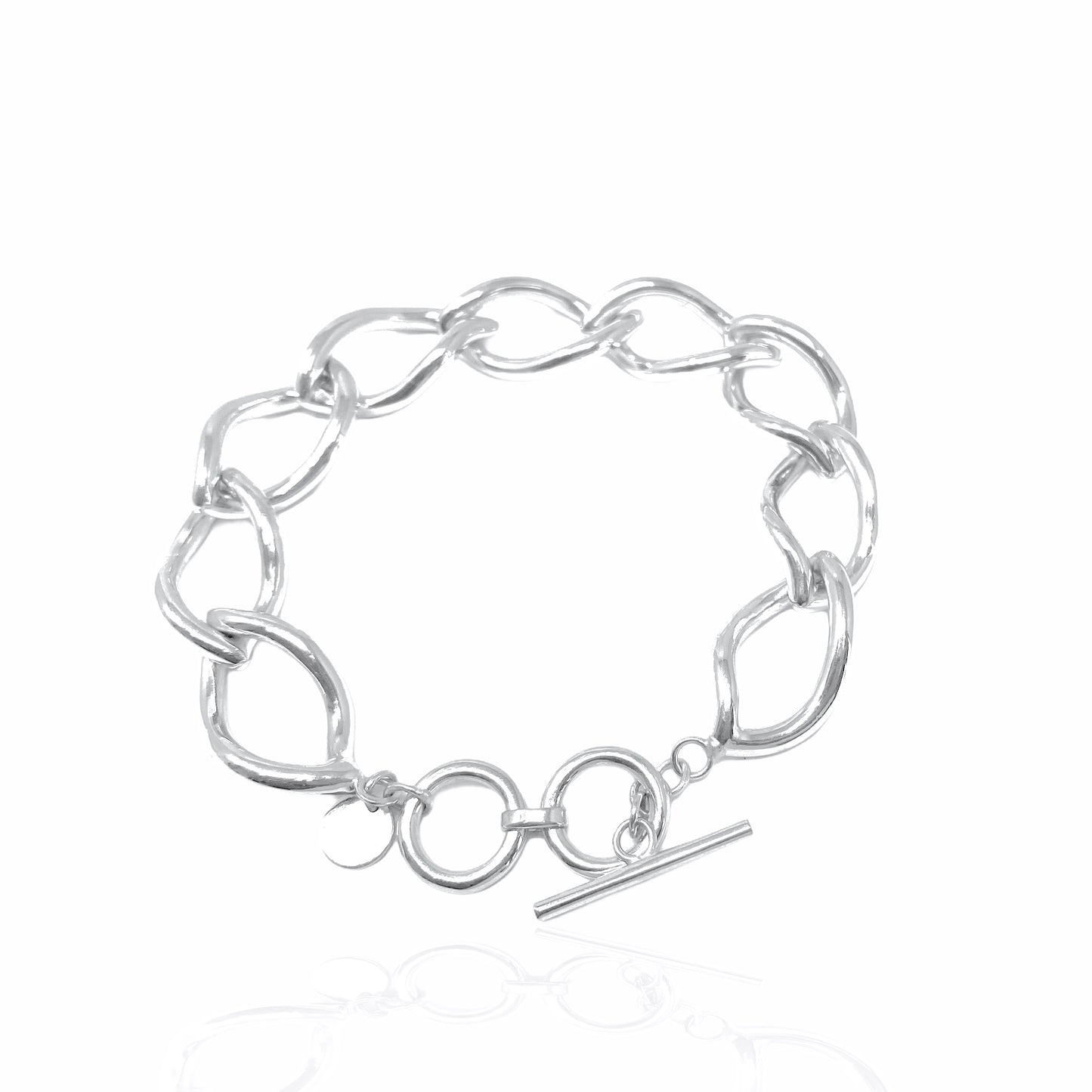 Infinity Link Chain Toggle Bracelet